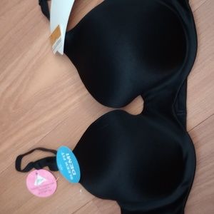 Black demi bra